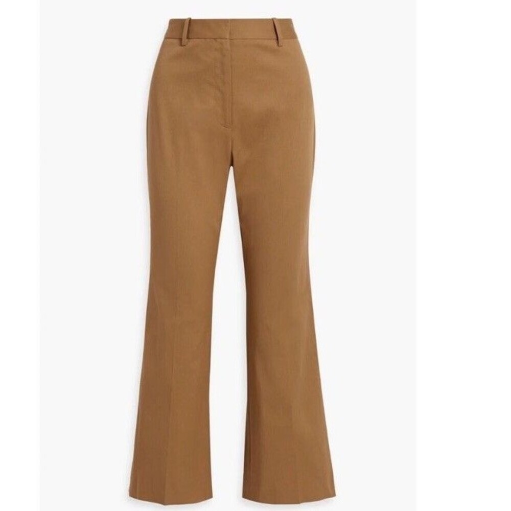 Nili Lotan Arielle Pant Straight Leg Pants in Whiskey Quiet Luxury Tan Size 6
